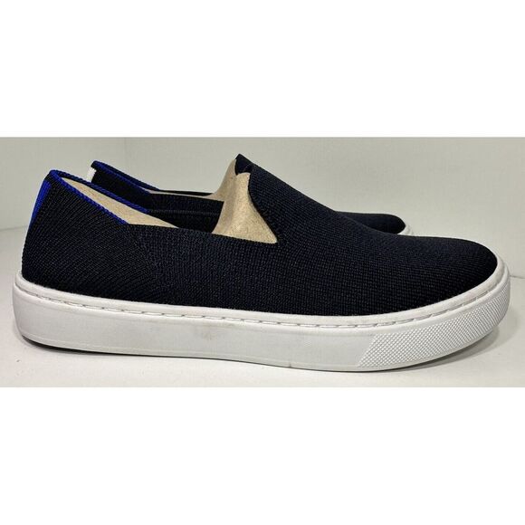 Rothy's The Original Slip On Navy Blue KIDS Size 3 US Flats Sneaker - Picture 3 of 10